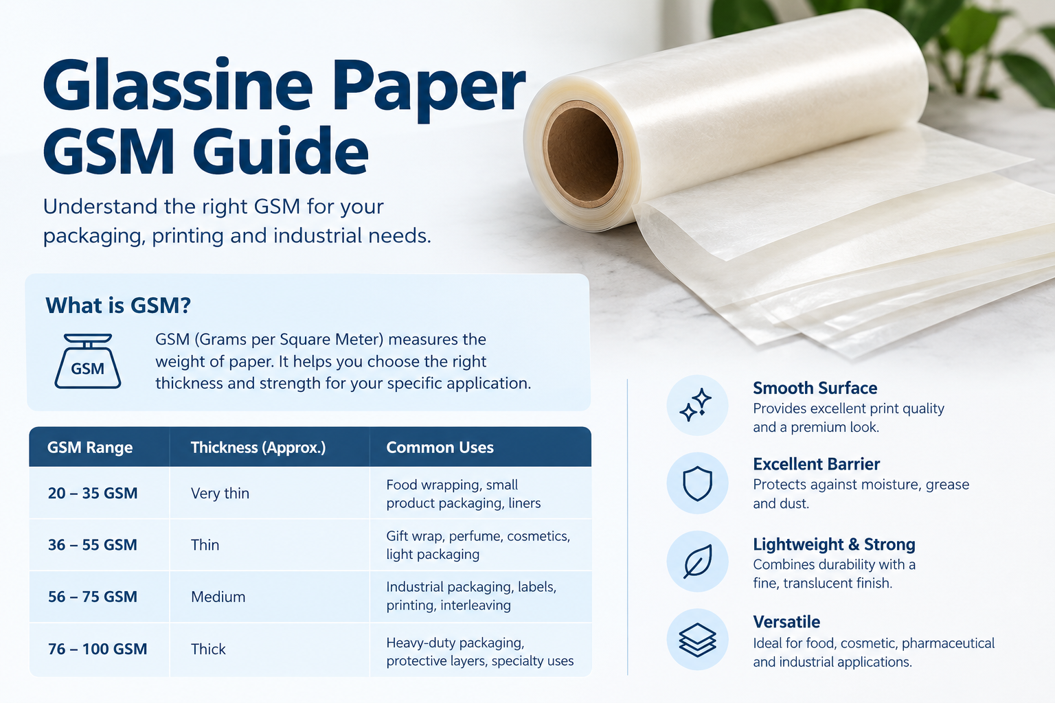 Glassine Paper GSM Guide